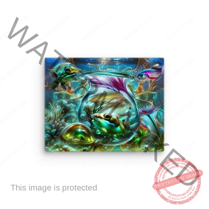 Underwater Fishbowl - canvas - Image 2