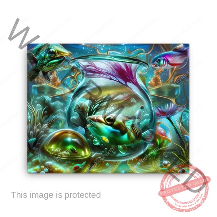 Underwater Fishbowl - canvas