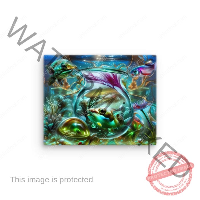 Underwater Fishbowl - canvas - Image 3