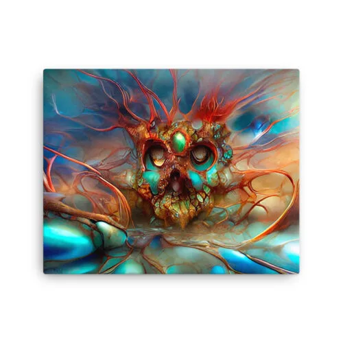Turquoise Ravage - canvas
