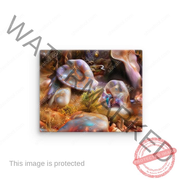 River Rocks Waking - canvas - Image 3