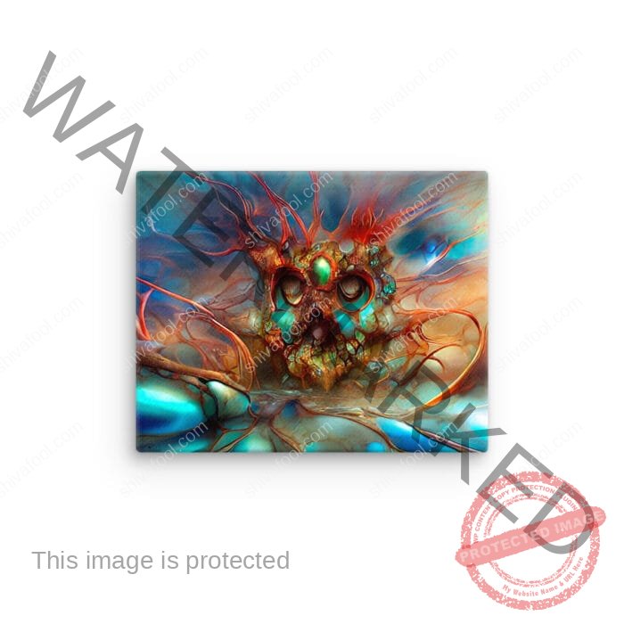 Turquoise Ravage - canvas - Image 3